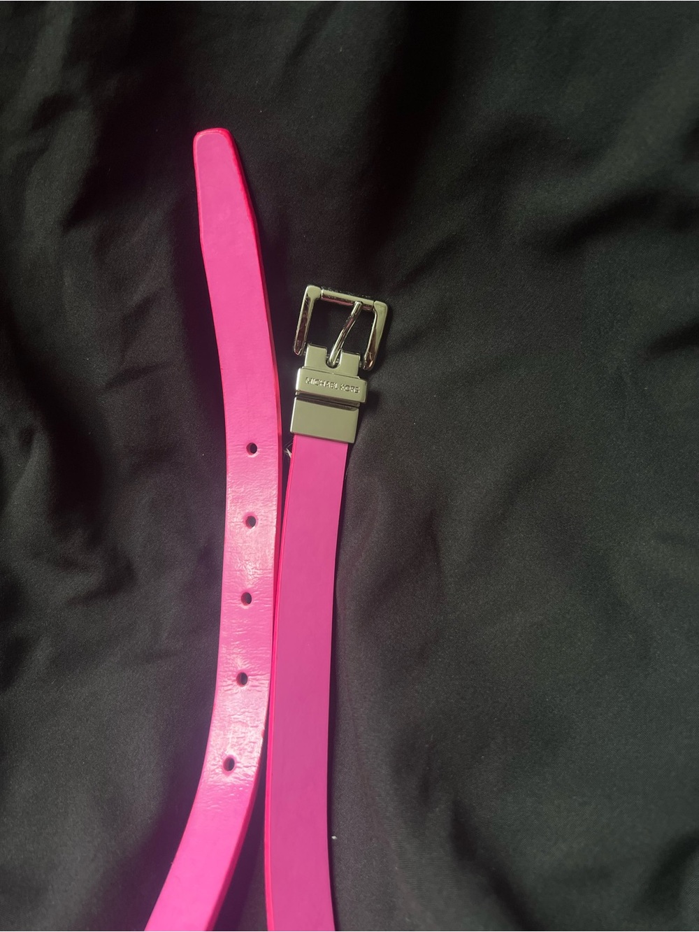 Michael Kors Hot Pink Patent Leather Belt - Picture 5 of 6